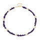 Sambia-Amethyst-Silberhalskette (Riya)