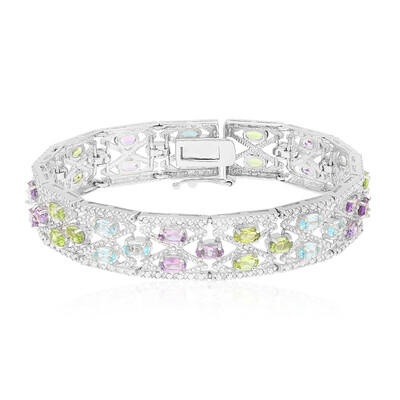 Edelstein-Silberarmband