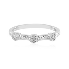 I2 (I) Diamant-Silberring