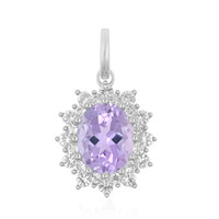 Lavendel-Amethyst-Silberanhänger