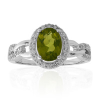Burmesischer Peridot-Silberring