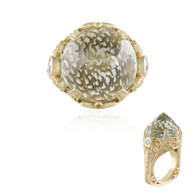Grüner Amethyst-Silberring (Dallas Prince Designs)
