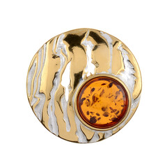 Baltischer Cognac-Bernstein-Silberanhänger