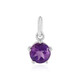 Sibirischer Amethyst-Silberanhänger