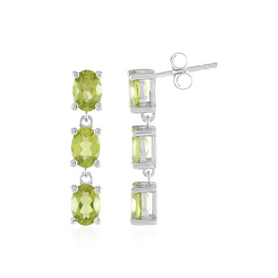 Peridot-Silberohrringe