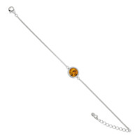 Baltischer Bernstein-Silberarmband