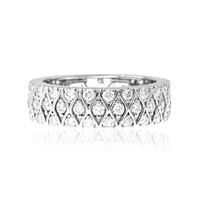 Lupenreiner (F) Brillant-Platinring (LUCENT DIAMONDS)