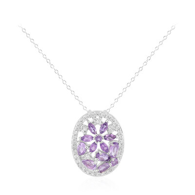 Amethyst-Silberhalskette
