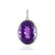 Sambia-Amethyst-Silberanhänger