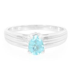 Blauer Apatit-Silberring
