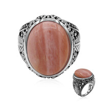 Australischer Pinkfarbener Opal-Silberring (Art of Nature)