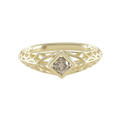 I2 Champagner-Diamant-Goldring (Ornaments by de Melo)