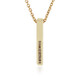 I2 Champagner-Diamant-Goldhalskette (de Melo)