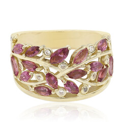 Pinkfarbener Turmalin-Goldring
