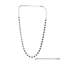 Blauer Ceylon-Saphir-Goldcollier (CIRARI)