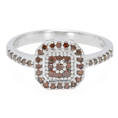 Fancy-Diamant-Silberring