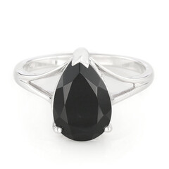 Schwarzer Onyx-Silberring