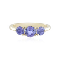 AAA-Tansanit-Goldring (de Melo)