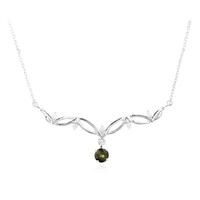 Chrom-Turmalin-Silbercollier