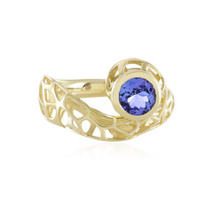 AAA-Tansanit-Goldring (Ornaments by de Melo)