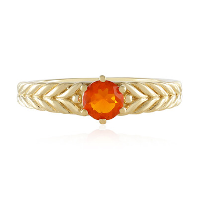 Mexikanischer Feueropal-Silberring