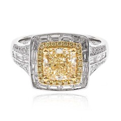 Gelber SI2 Diamant-Goldring (CIRARI)