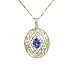 AAA-Tansanit-Goldhalskette (Ornaments by de Melo)