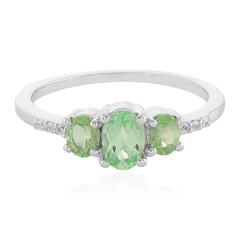 Merelani-Mint-Granat-Silberring