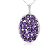 Sambia-Amethyst-Silberhalskette