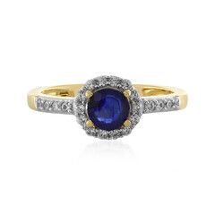 Blauer Madagaskar-Saphir-Silberring