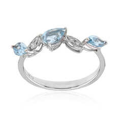 AAA-Brasilianischer Aquamarin-Goldring (CIRARI)
