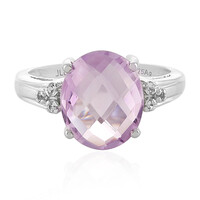 Lavendel-Amethyst-Silberring