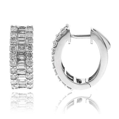 SI2 Diamant-Goldohrringe (CIRARI)