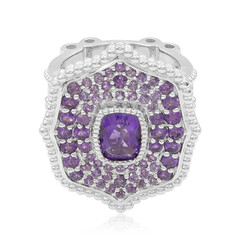 Sambia-Amethyst-Silberring (Dallas Prince Designs)