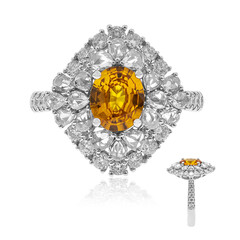 Gelber Saphir-Goldring (CIRARI)