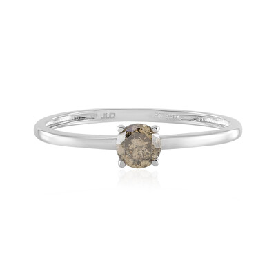 I2 Champagner-Diamant-Platinring