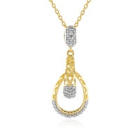 I2 (J) Diamant-Silberhalskette