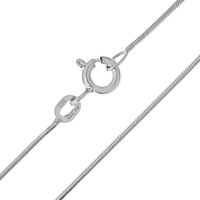 585er Weißgold-Schlangenkette - 2,95 g - 45 cm