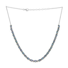 Morgentau-Topas-Silbercollier