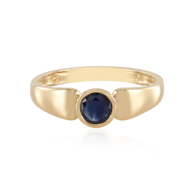 Blauer Saphir-Goldring