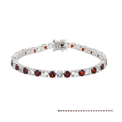 Edelstein-Silberarmband