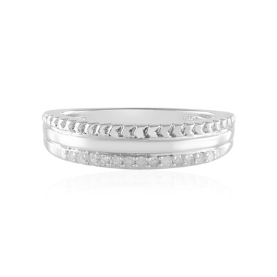 I2 (I) Diamant-Silberring