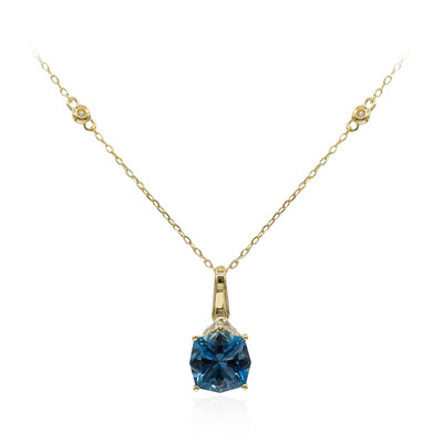 Londonblauer Topas-Goldhalskette (CIRARI)