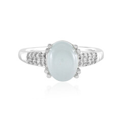 Brasilianischer Aquamarin-Silberring