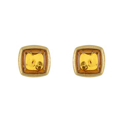 Baltischer Cognac-Bernstein-Silberohrringe
