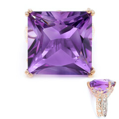Amethyst-Silberring (Gems en Vogue)