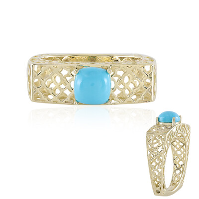 Sleeping Beauty-Türkis-Goldring (Ornaments by de Melo)