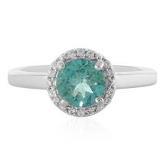 Blauer Apatit-Silberring