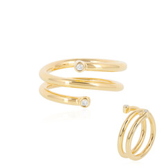 SI2 (J) Diamant-Silberring