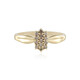 I2 Schokoladen-Brillant-Goldring